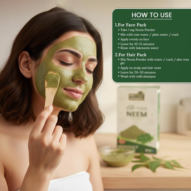 sign GOLD BIO ORGANIC Neem Powder for Beauty & Wellness