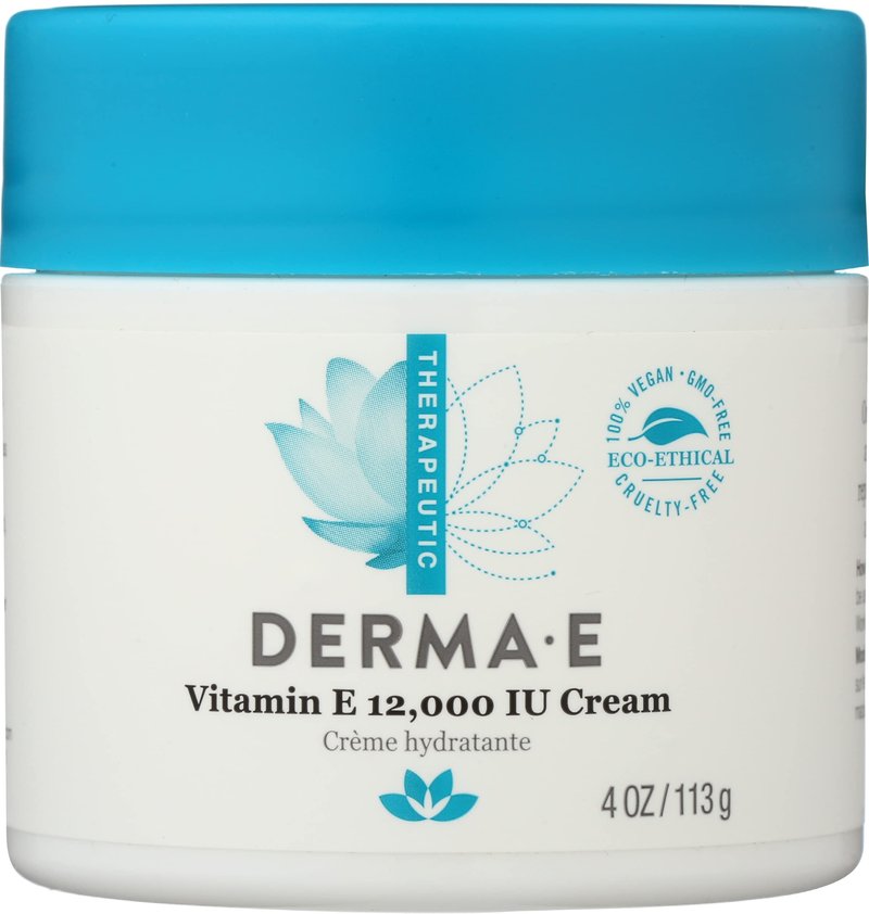 Derma E Vitamin E 12,000 IU Cream, Dermatologist Tested, 4 Ounce (Pack of 1)