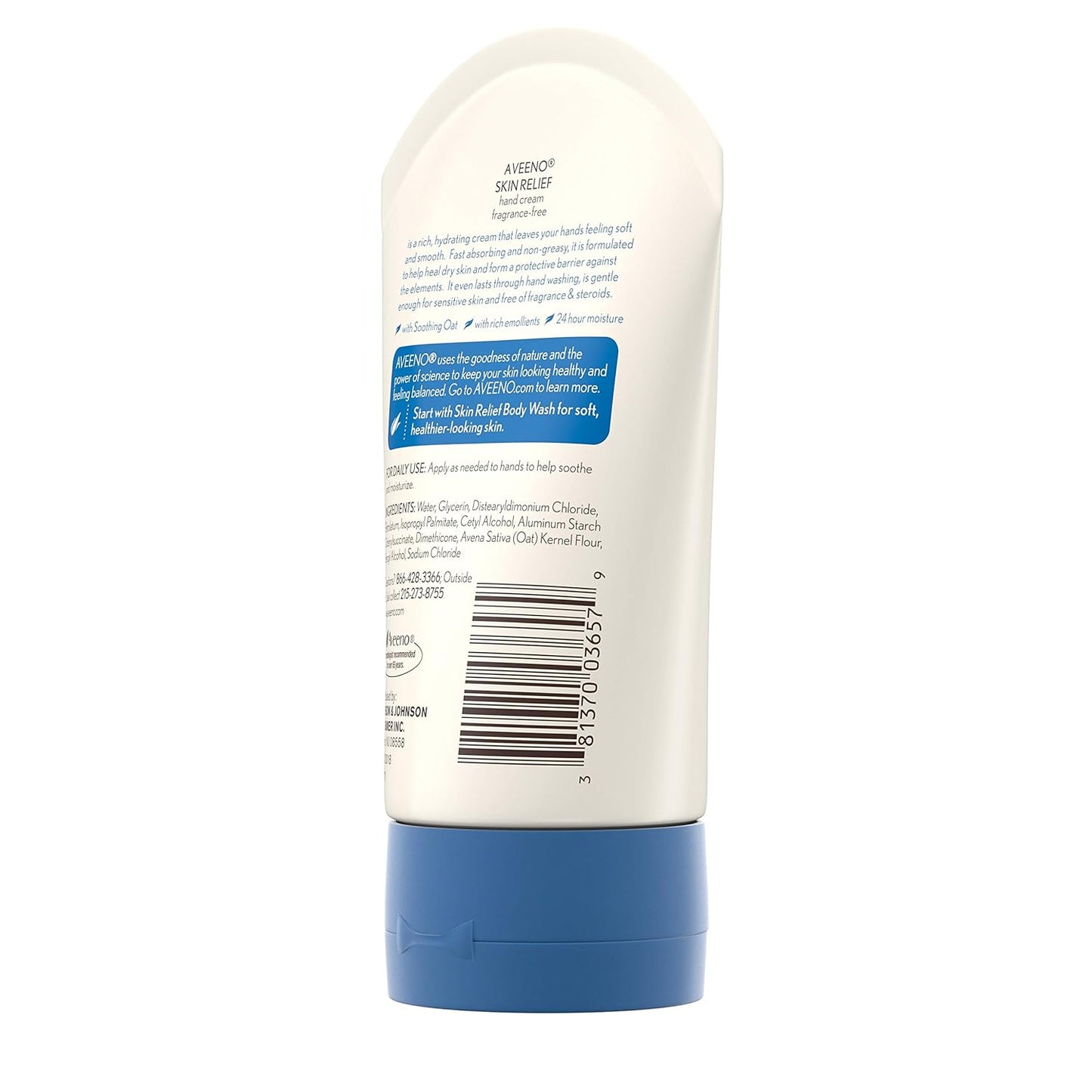 Aveeno Active Naturals Skin Relief Hand Cream, 3.5-Ounce Tubes (Pack of 3)