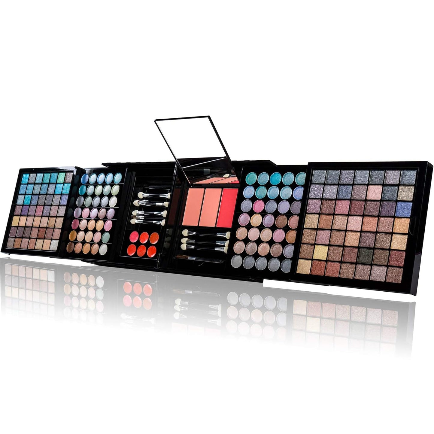SHANY All About That Face Makeup Kit - All in one Beginner Makeup Set - Eye Shadows, Lip Colors, Face Makeup, Cosmetics applicators & More.
