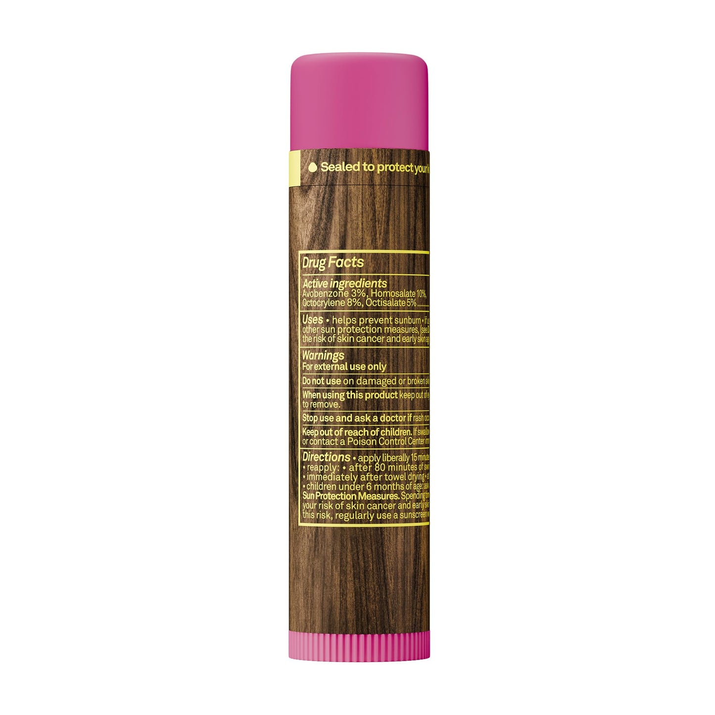 Sun Bum SPF 30 Sunscreen Pomegranate Lip Balm - Moisturizing Aloe Vera and Vitamin E - Vegan - Broad Spectrum UVA/UVB Lip Protection - 0.15 oz Stick