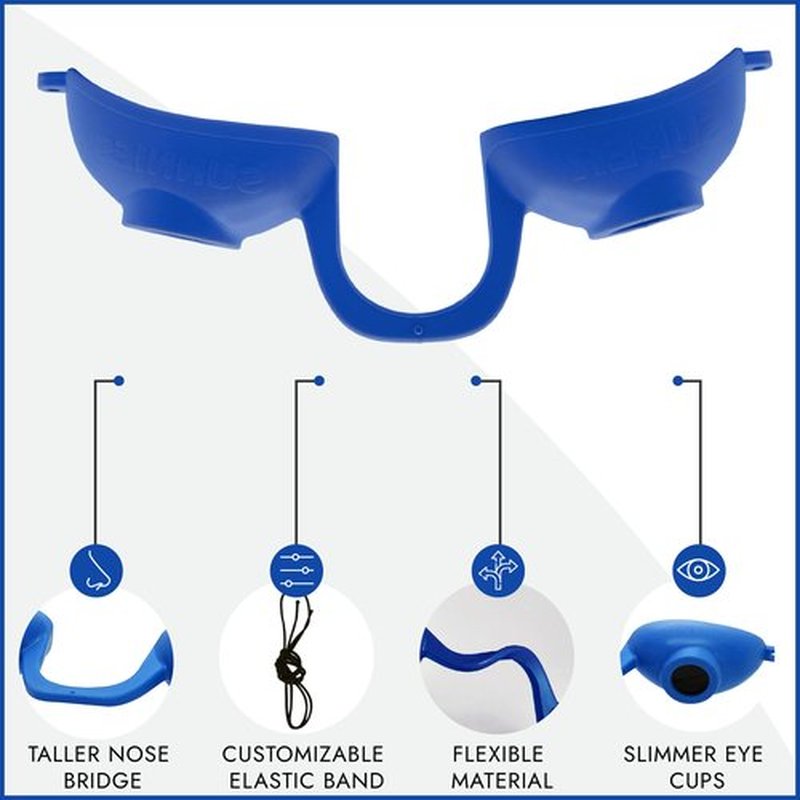 EVO FLEX Sunnies Flexible Tanning Bed Goggles UV Eye Protection Glasses 4 Pack (Blue), FDA Compliant