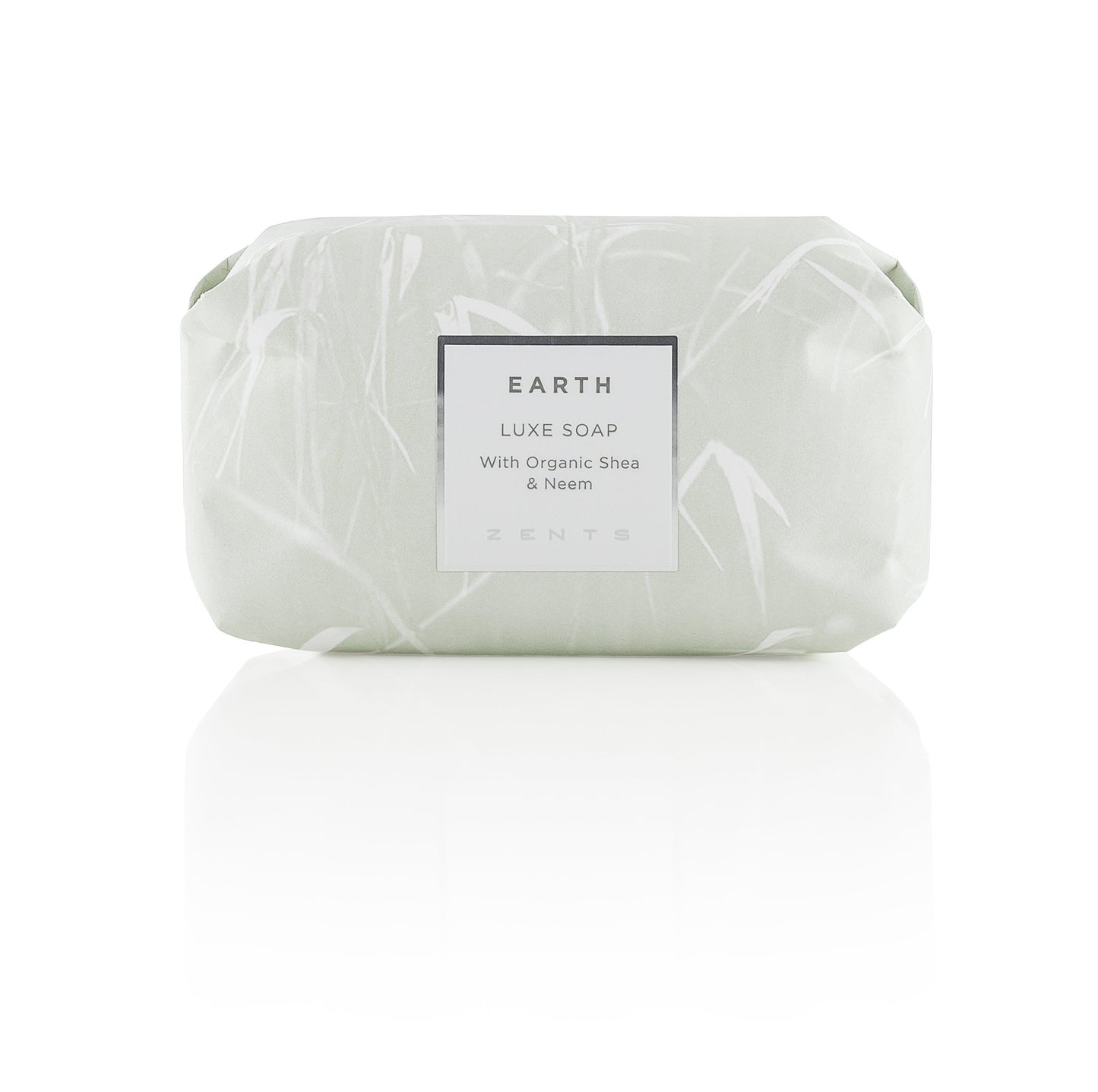 Zents Triple-Milled Luxe Bar Soap (Earth Fragrance) | Moisturizing Soap with Organic Shea Butter | Gentle Hand & Body Wash | Nourishes & Softens Skin | 5.7 oz
