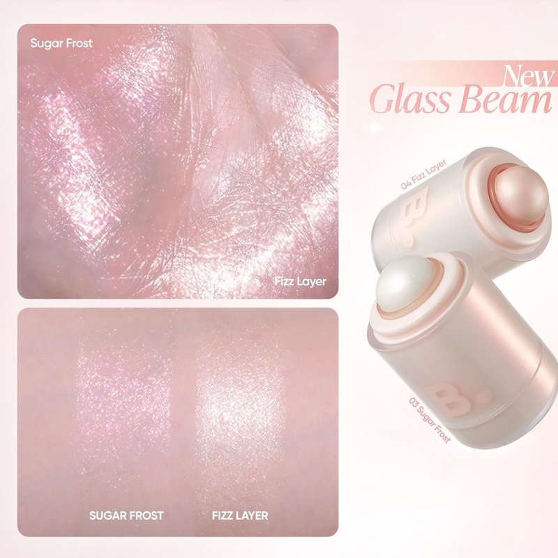 BANILA CO Romantic Blush Highlighter Stick | Creamy Easy-Blend Multi-Use Highlighter Makeup Stick | Long-Lasting, Buildable Radiant Glow with Smooth Finish (0.13 oz), 03 Sugar Frost
