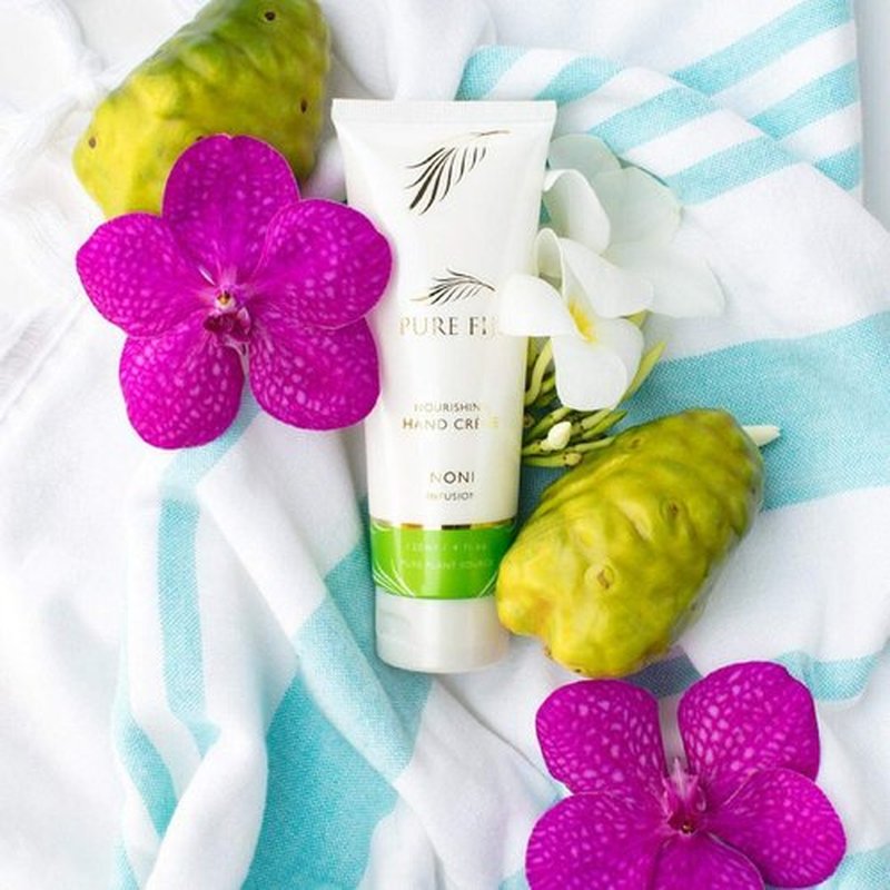 PURE FIJI Nourishing Hand Cream - Deep Moisturizing Hand Cream for Women and Man, Hand Lotion For Dry Hands - 24 Hour Moisture, Organic Ingredients, Noni, 4 oz