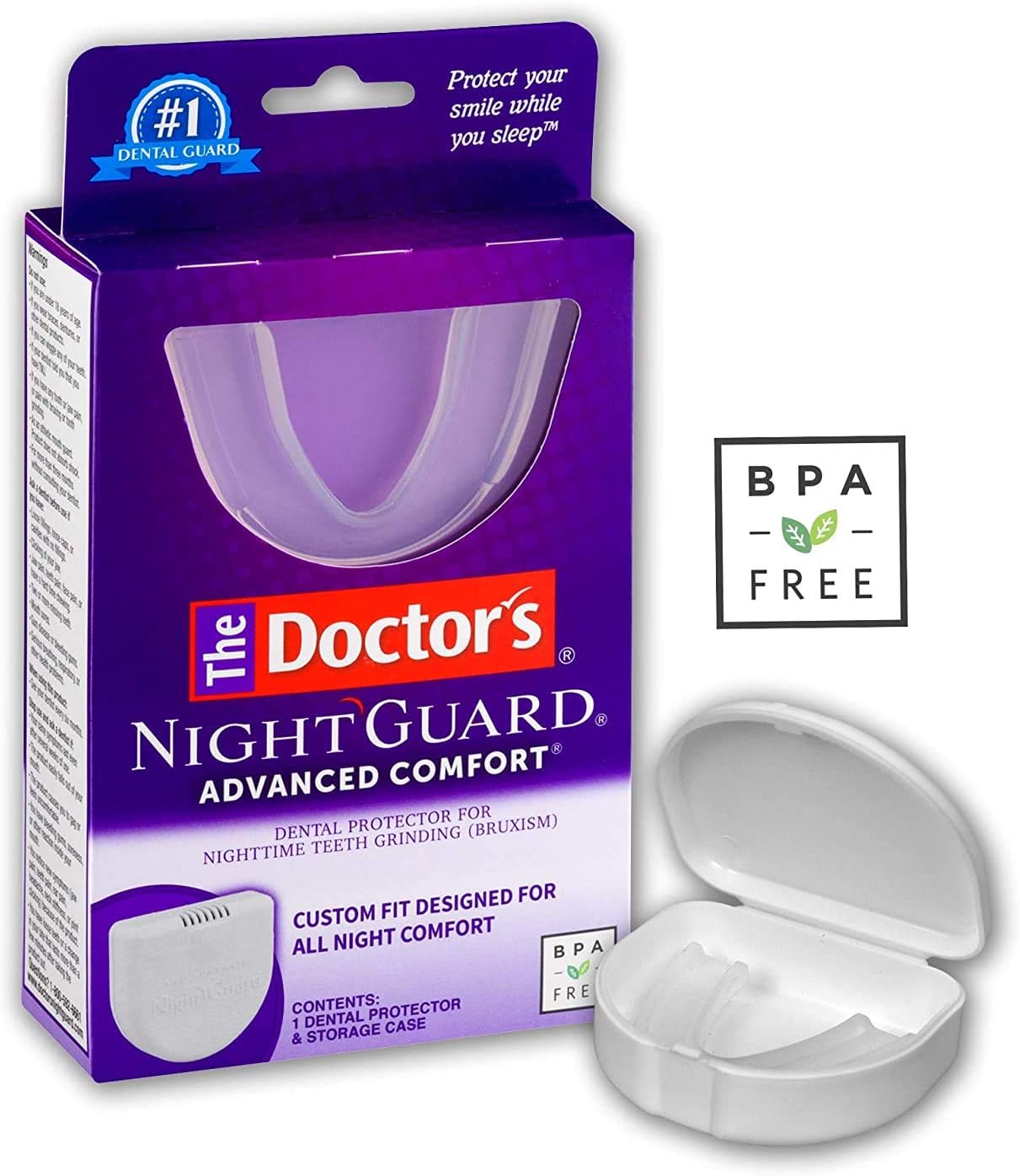 The Doctor's Nightguard, Dental Guard for Teeth Grinding (1 Count (Pack of 1))