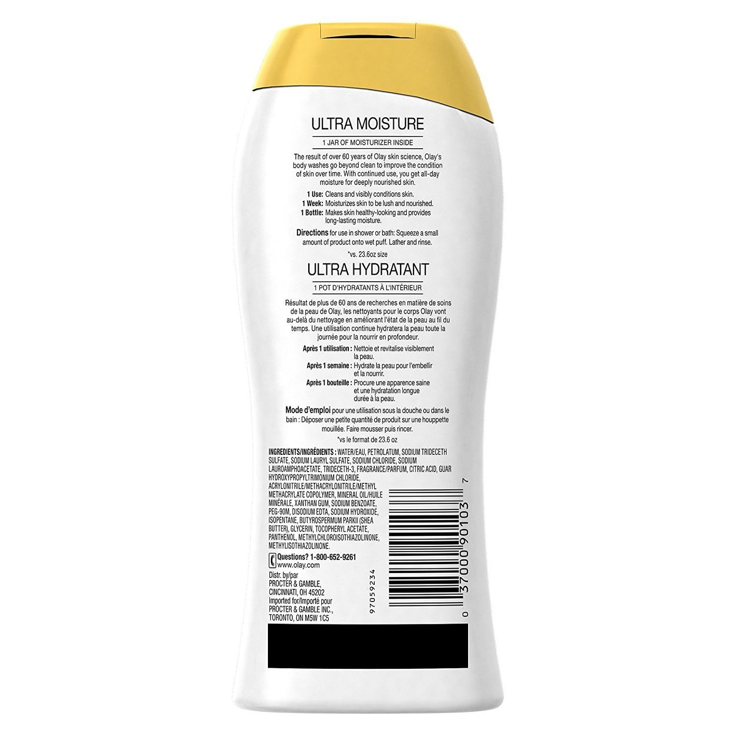Olay Ultra Moisture Body Wash 23.6 Fluid Ounce,3 Pack in single box