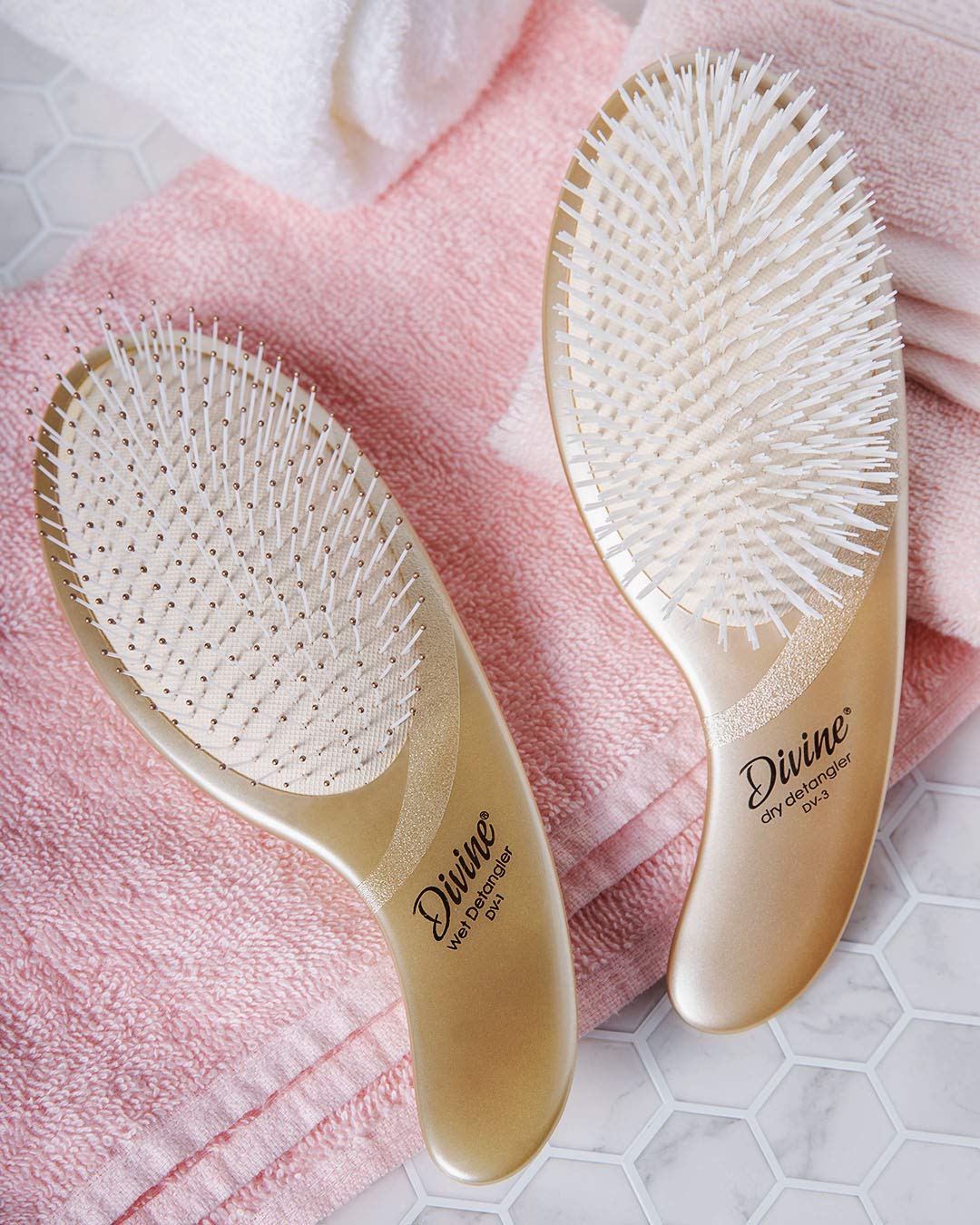 Olivia Garden Divine Revolutionary Hair Brush - Ergonomic Design, Gentle on Hair & Scalp