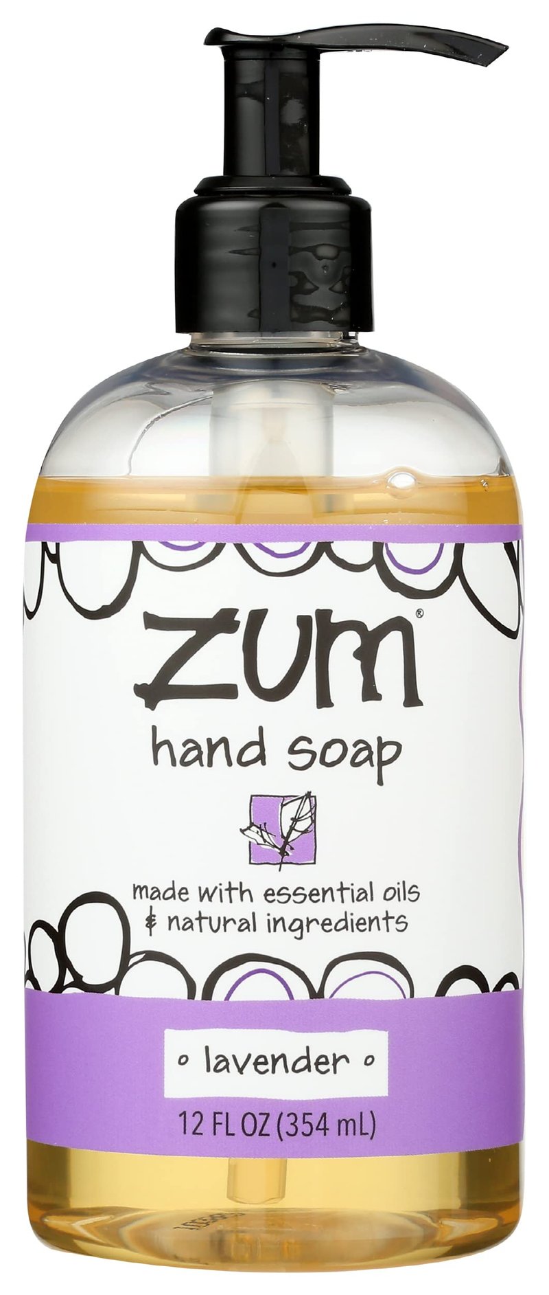 Indigo Wild Zum Liquid Hand Soap, Lavender, 12 Fl Oz