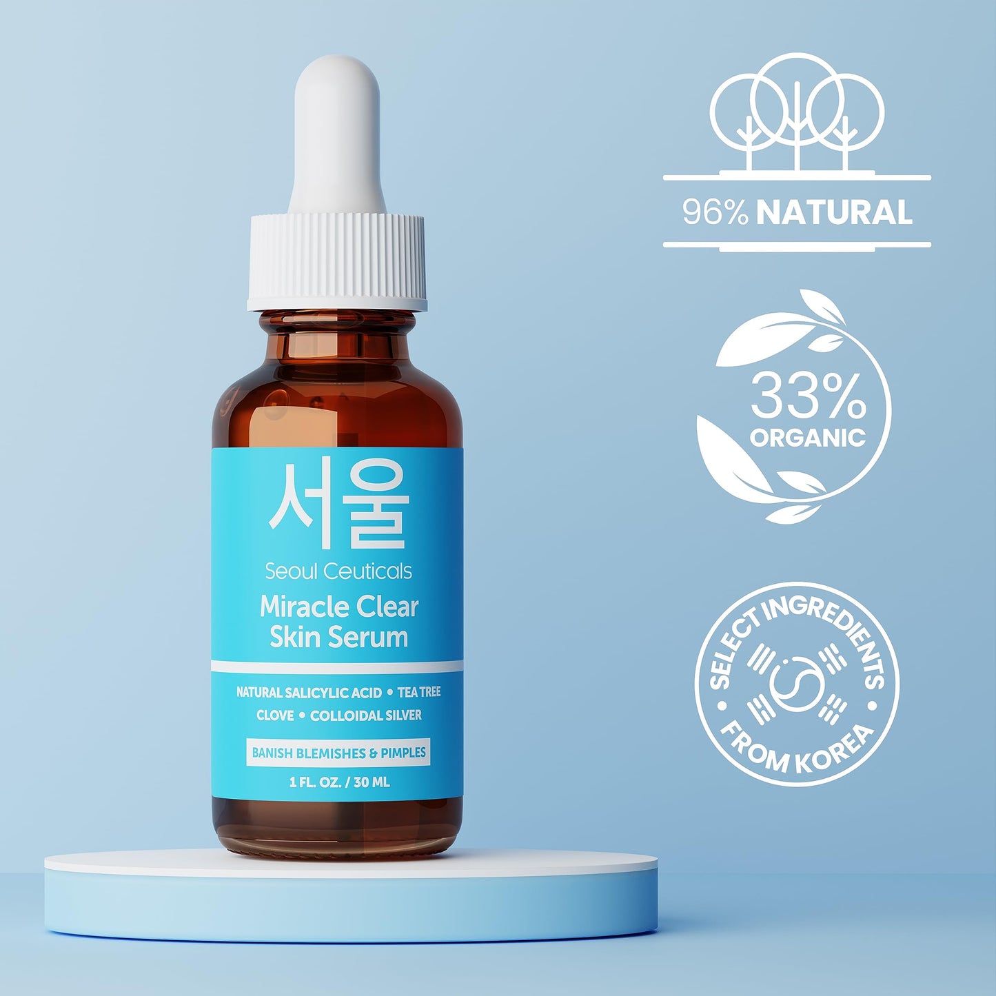 Zombie Acne Kit - Korean Skin Care Treatment for Acne Prone Skin - Rapid Action Salicylic Acid, Tea Tree & Clove For Even Skin Tone