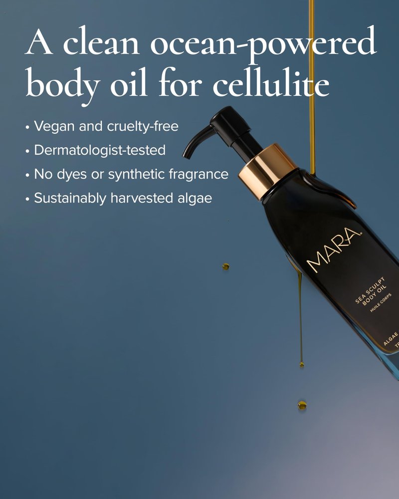 MARA Sea Sculpt Body Oil – Firming & Hydrating Body Oil with Algae, Moringa & Squalane – Helps Improve the Look of Cellulite, Tone & Smooth Skin (4 oz / 120 ml)