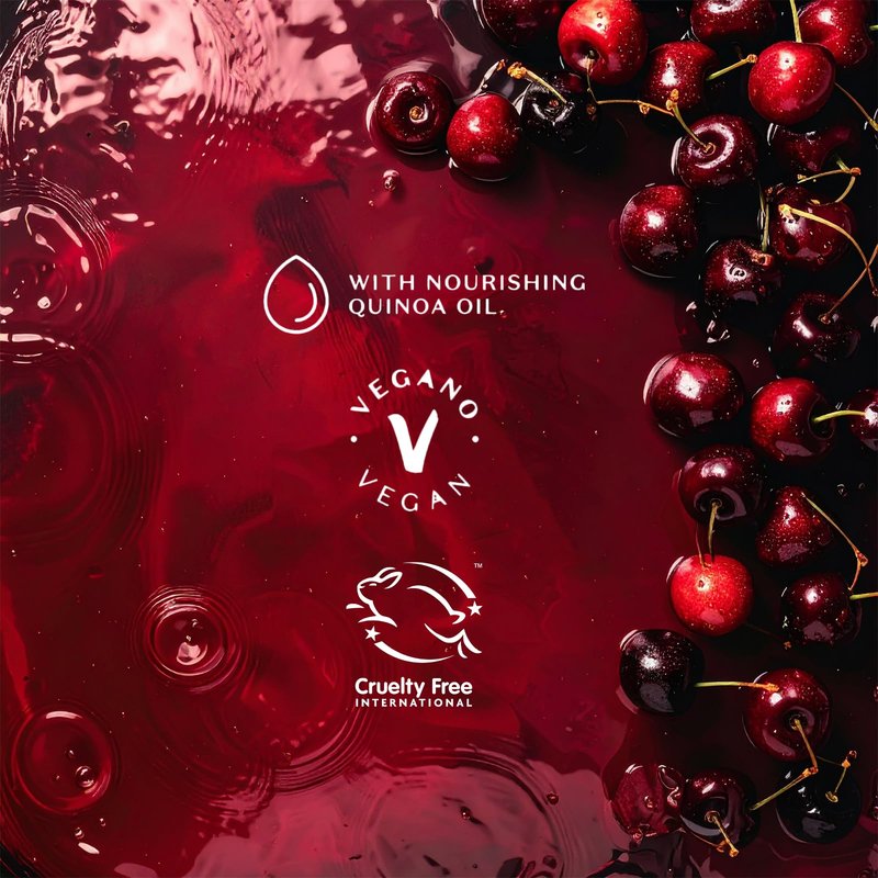 O Boticário Nativa SPA Cherry Rouge Velvety Body Lotion, Bold Oriental Amber Fragrance with Cherry Extract & Quinoa Oil, Collagen Boosting Hydration, 13.5 Ounce (400ml)