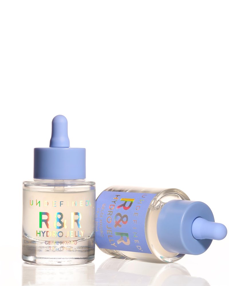 Undefined R&R Hydro Jelly Hydration Serum with Peptides, Hyaluronic Acid, Caffeine to Hydrate + Plump Face and Undereye, Vegan Alternative to Snail Mucin