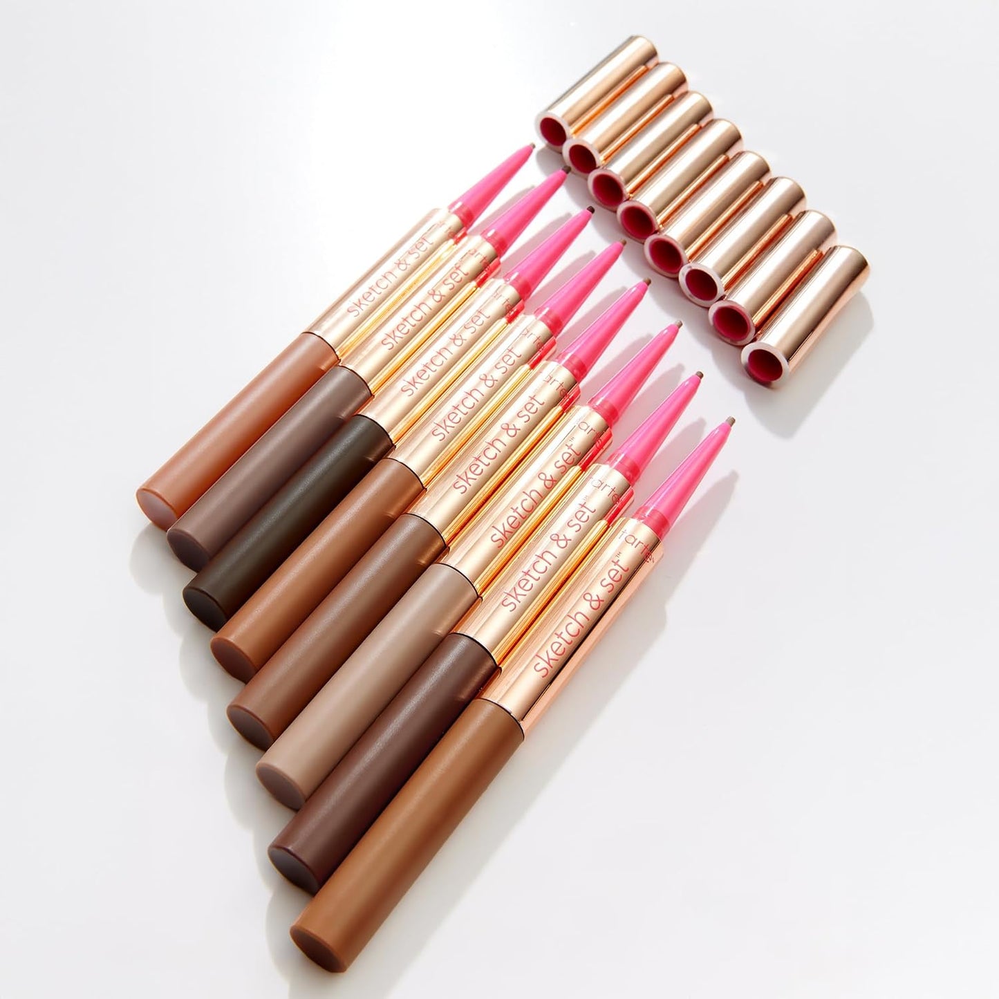 tarte big ego sketch and set brow pencil and tinted gel