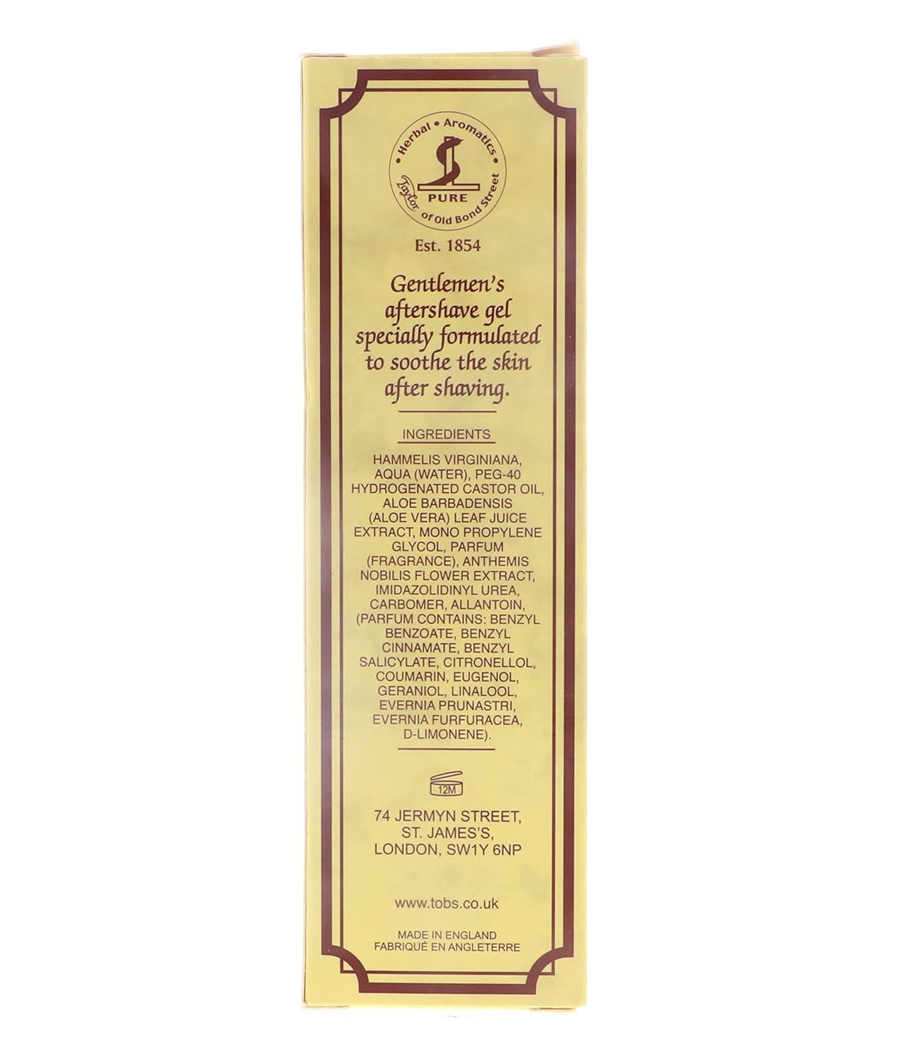 Aftershave Gel Sandalwood, 75ml - Taylor of Old Bond Street