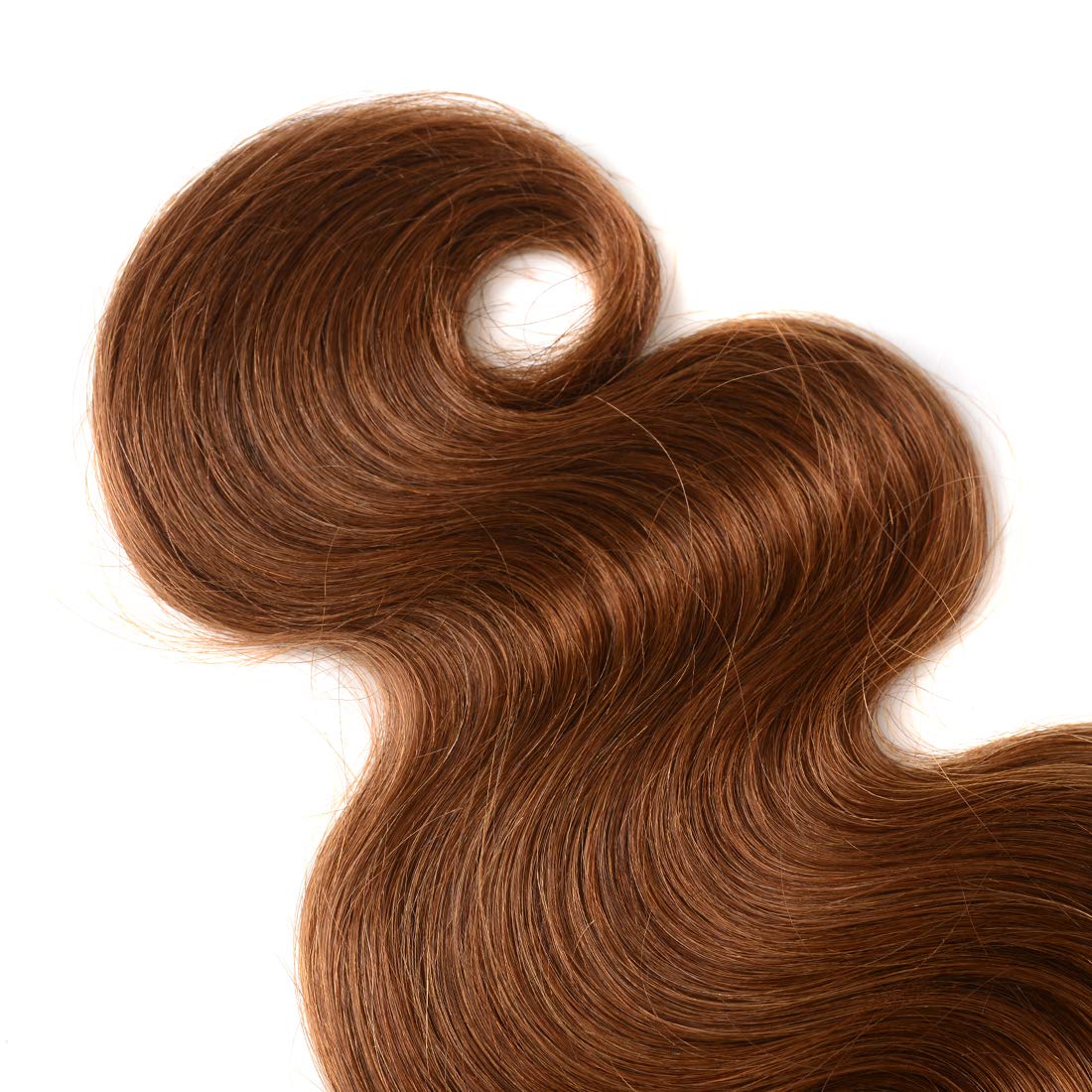 AUTTO Hair Ombre Human Hair 3 Bundles Two Tone 1B/30 Color Body Wave Hair Ombre Weaves Extensions (1B/30,12"14"16")