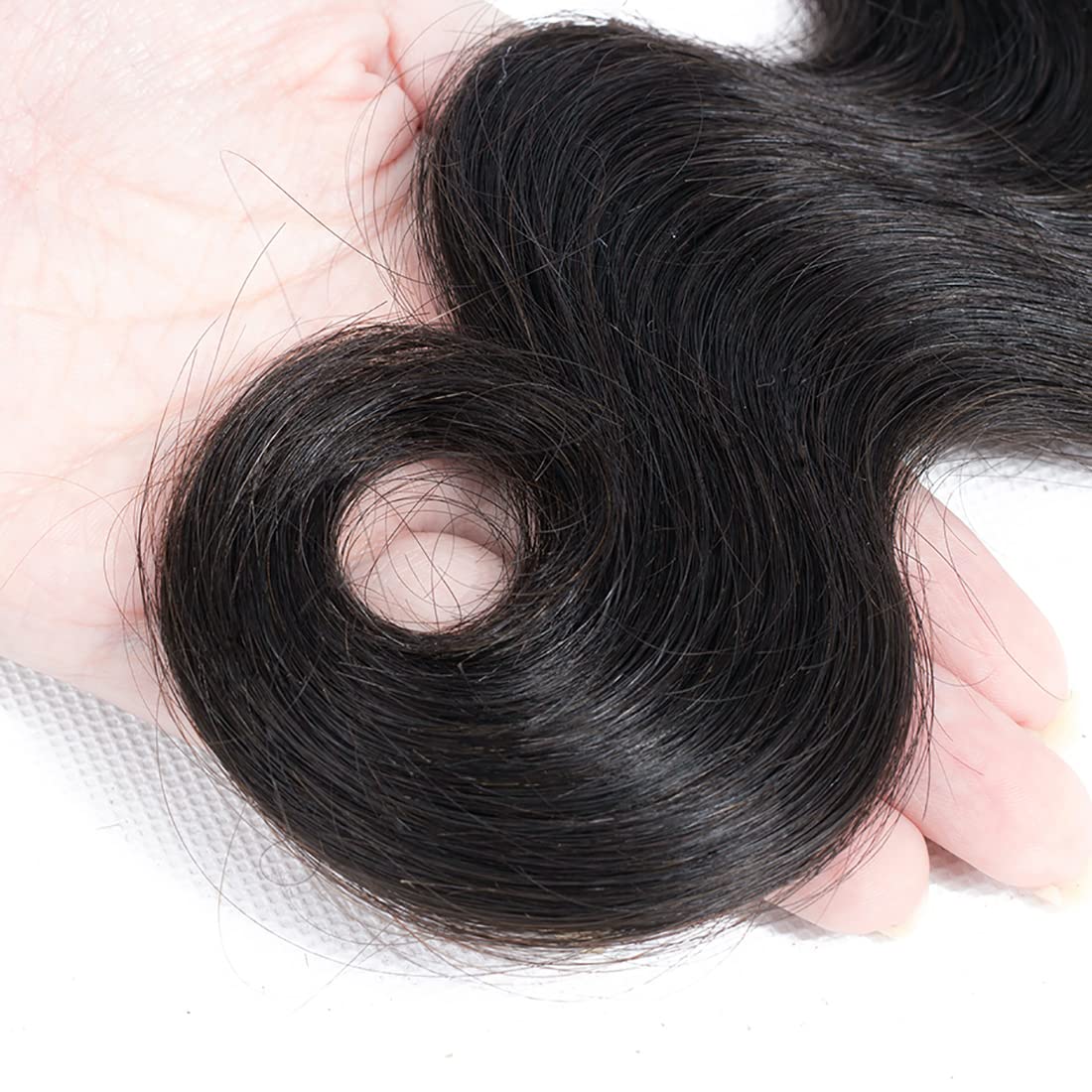Body Wave Bundles Human Hair 4 Bundles 18 20 22 24 inch 4 pack 12A Brazilian Virgin Weave Hair Extensions 100% Unprocessed Human Hair Bundles Quick Weave Bundles Natural Black
