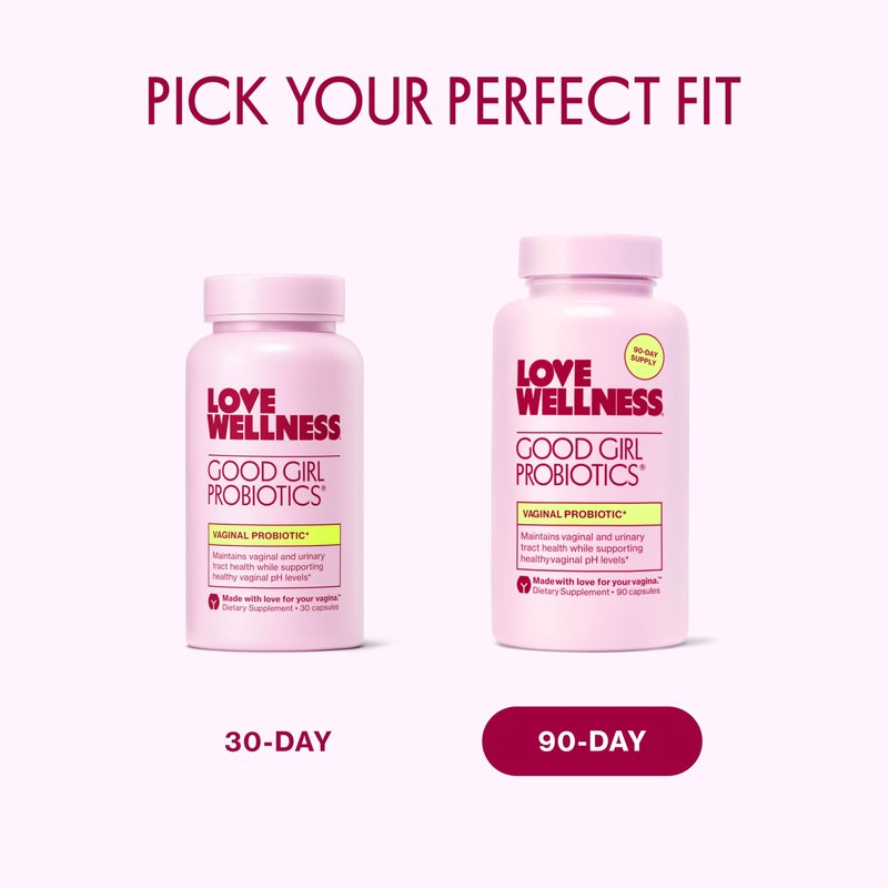 Love Wellness Good Girl Probiotics | Women’s Vaginal Health & pH Balance Supplement | 9-Strain Probiotic for Urinary Tract, Yeast, Odor & Immune Support | Gluten-Free (30-Day Supply (60 Count))