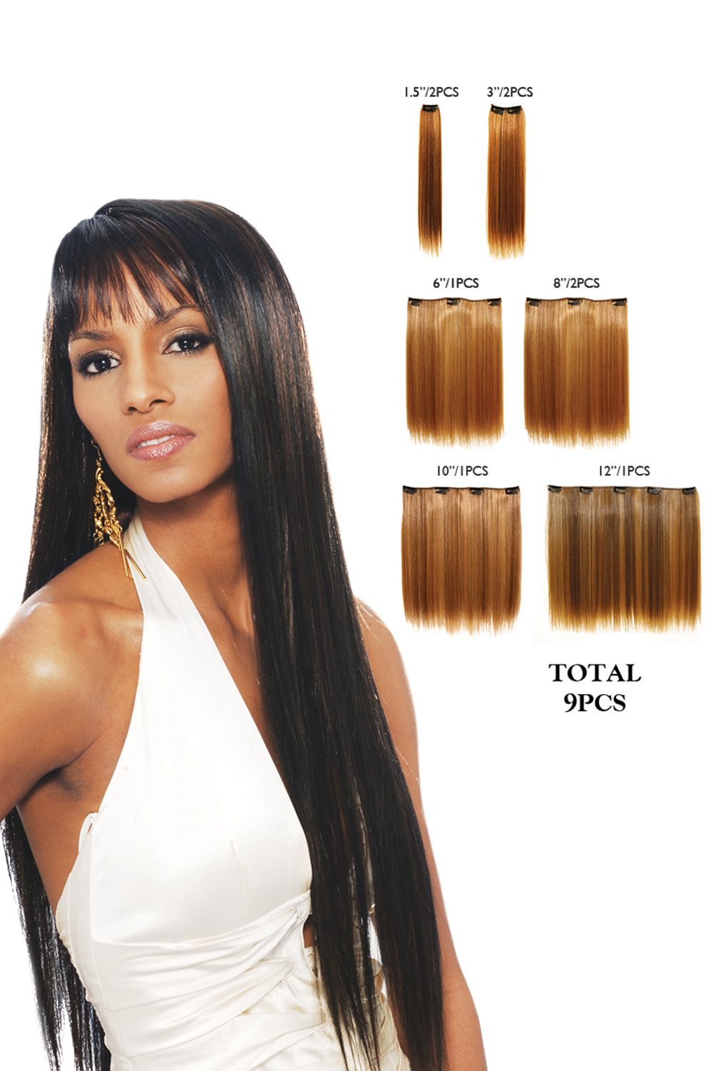 Vivica A. Fox CLIPW14-V New Futura Fiber, Clip-in Extension in Color FS430