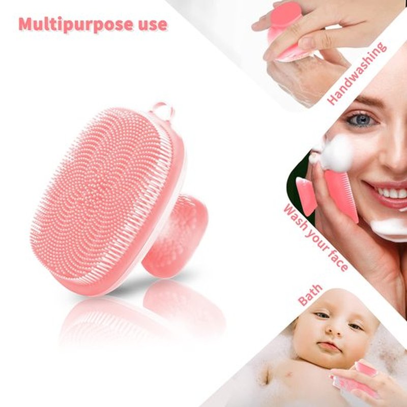 VWMYQ Silicone Face Scrubber for Men Facial Cleansing Brush Silicone Face Wash Brush Manual Waterproof Cleansing Skin Care Face Brushes for Cleansing and Exfoliating