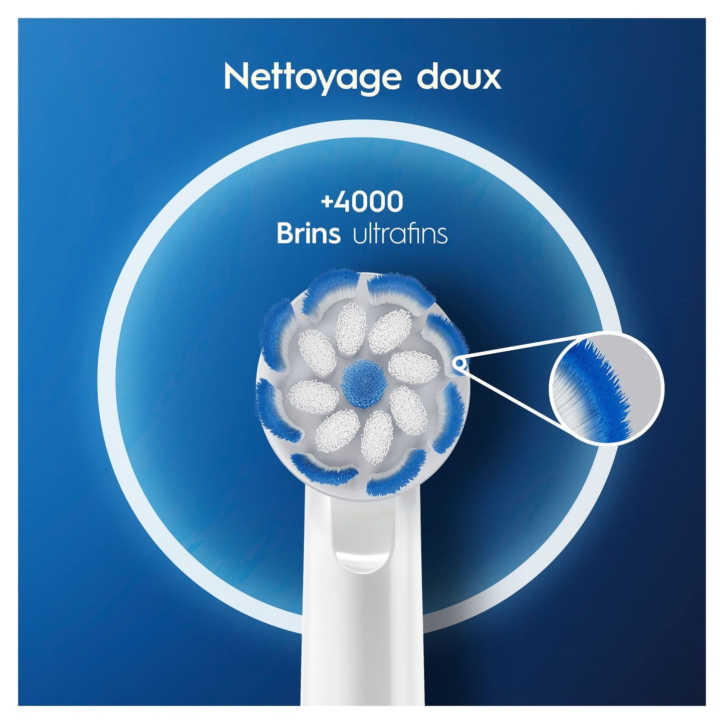 Oral-B Sensitive Clean Replacement Brush Heads x 8 Original Refill for Electric Toothbrush, White, 200 gram