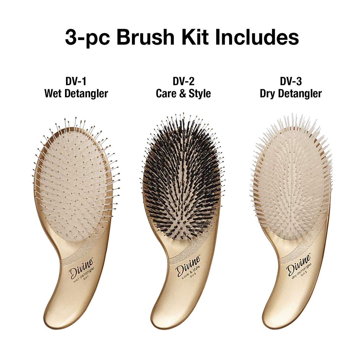 Olivia Garden Divine Revolutionary Hair Brush - Ergonomic Design, Gentle on Hair & Scalp