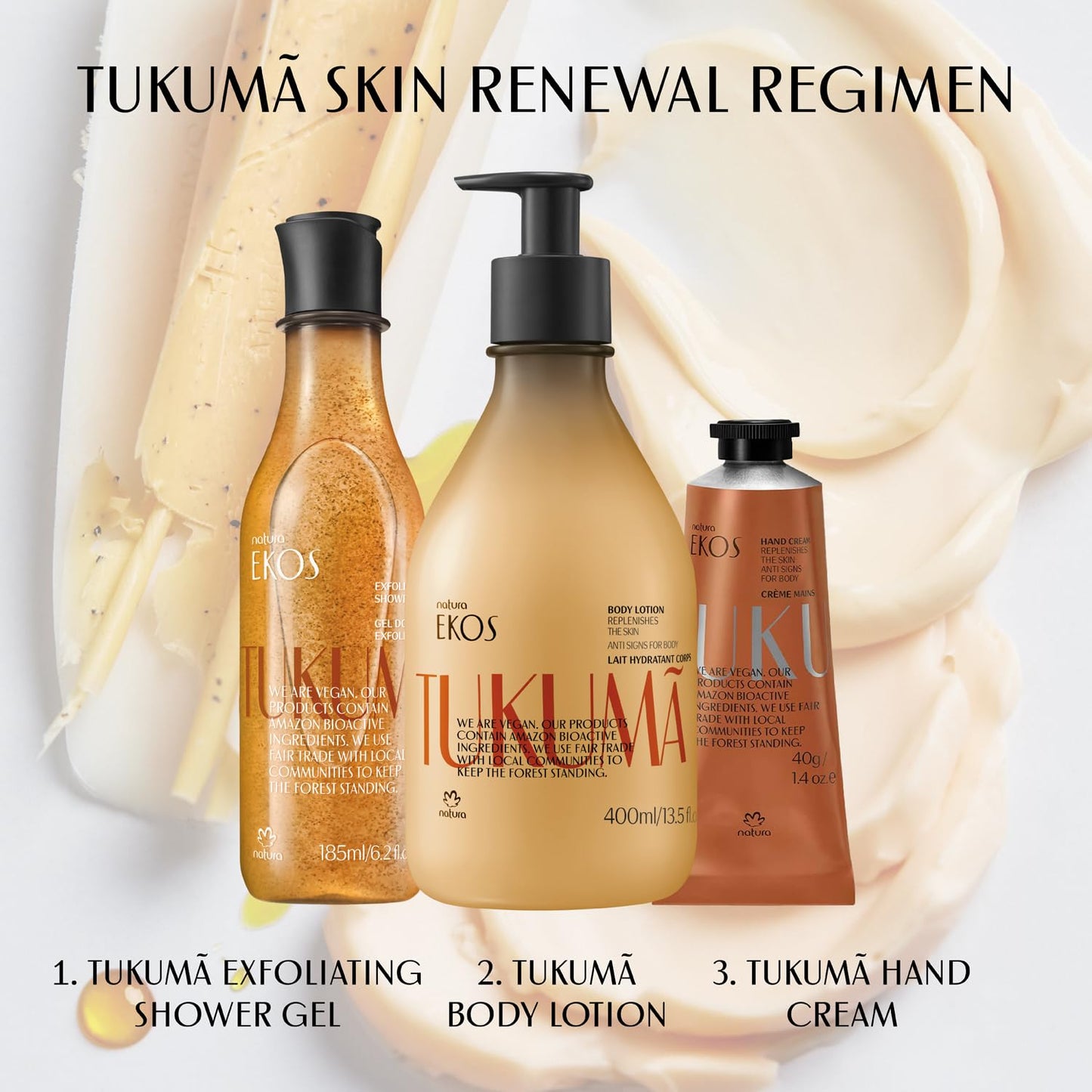 natura - Ekos Castanha (Brazil Nut) Renourishing Body Lotion - Anti-Dryness - Deep Skin Hydration Moisturizer - Vegan Skin Care - Brazilian Beauty Secrets - Self Care & Body Care - 13.5 fl oz (400ml)