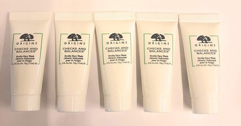 Origins Check and Balance Frothy Face Wash 15ml/ 0.5 oz x 5 pc lot = 75 ml / 2.5 oz