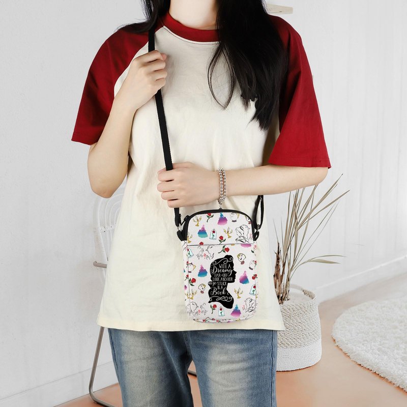 ENSIANTH Beauty Inspired Crossbody Bag Belle Princess Gift Fairytale Lover Gift A Tale as Old as Time Belle Fan Messenger Bag (dreamy CB)