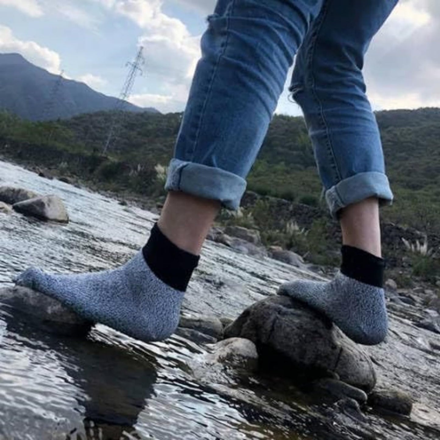 Sansvertue Hypersocks - Grounding Barefoot Socks, SV Hypersocks Barefoot Grounding Socks, Toe Separator Socks (E)