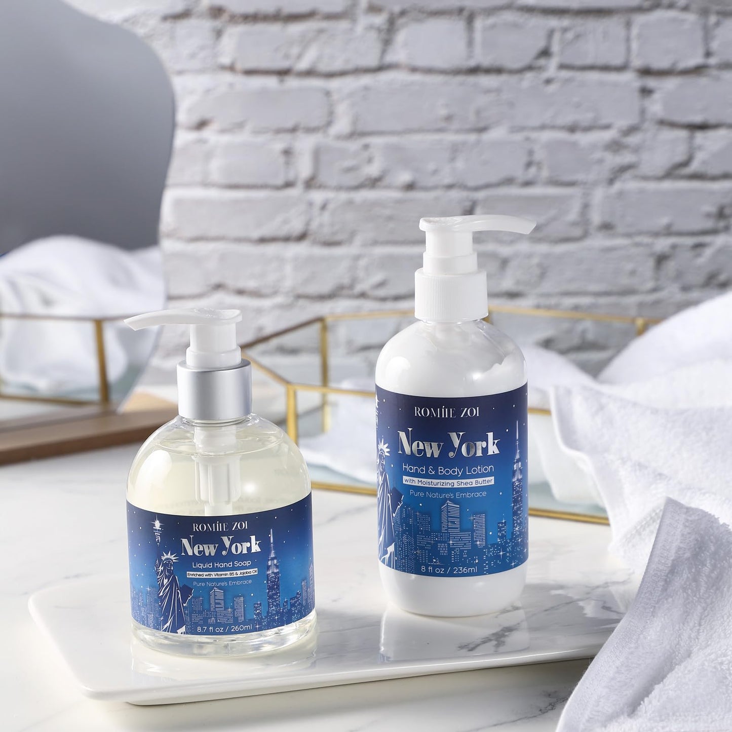 ROMIIE ZOI Daily Hand & Body Lotion with Moisturizing Shea Butter - New York with the Scent of Wood Sage & Sea Salt - 236 ML / 8 FL OZ