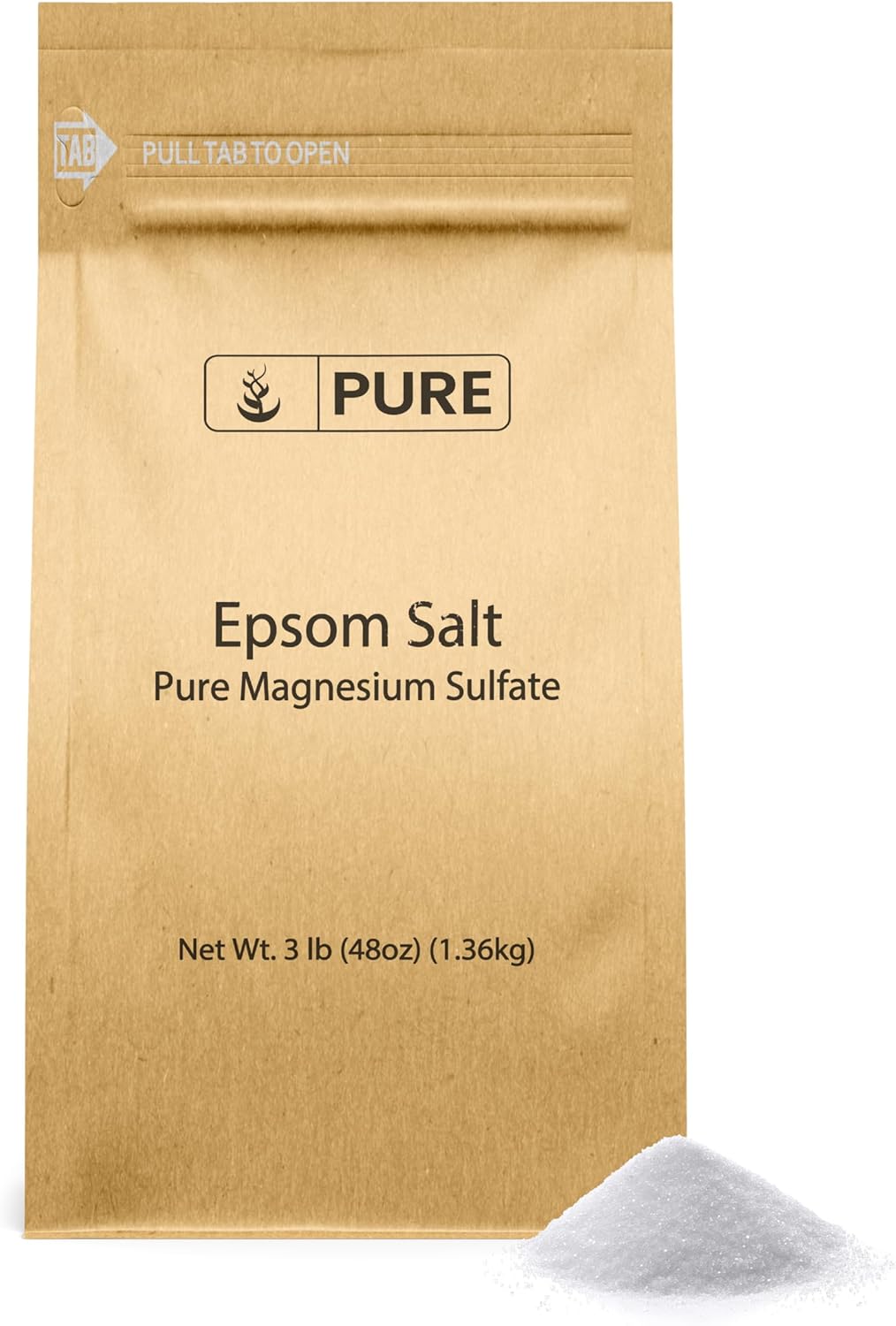 Pure Original Ingredients Epsom Salt (10 lb) Pure Magnesium Sulfate, Soaking Solution