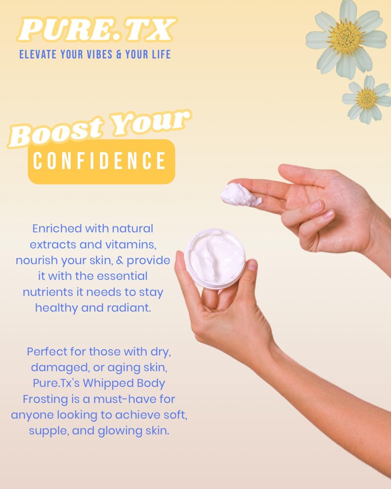 Chamomile & Lavender Whipped Body Frosting, Deeply Moisturizing Body Butter, Made with Shea and Coco Butter
