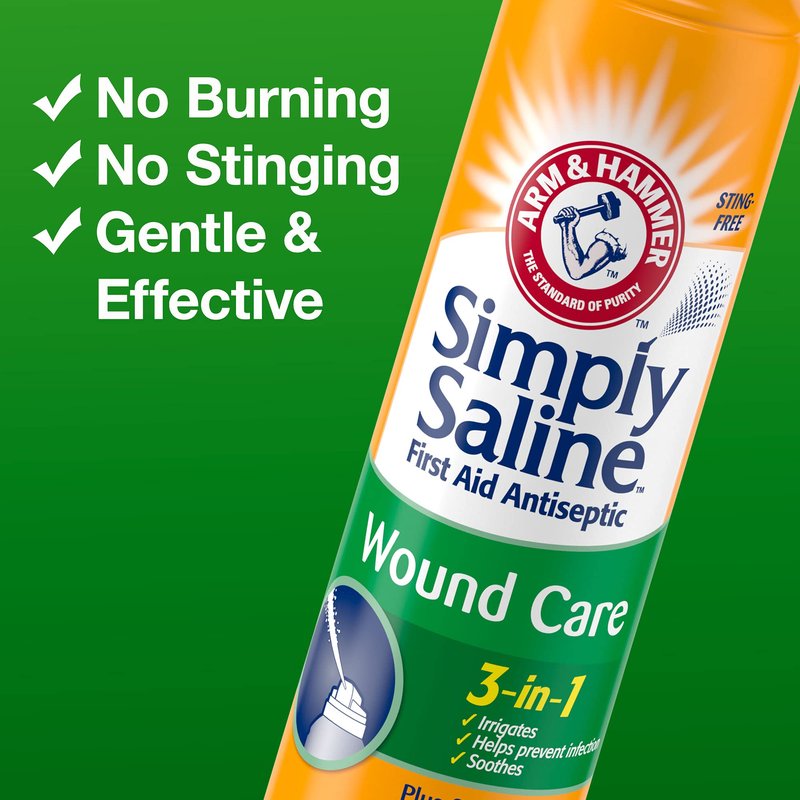 Arm & Hammer Simply Saline 3-in-1 Wound Care Plus Soothing Aloe (Pack of 4)
