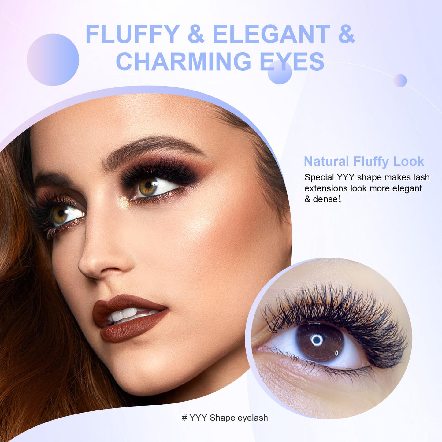 NAGARAKU 3 Tips Triple yyy Eyelash Extensions Supplies Y Lash 6D Easy Fan Russian Volume Crisscross Eyelashes Handwoven Y Shaped Mesh Wispy Clusters 12 Rows Eye Lashes Black -0.07LU (8-15mm) Mix