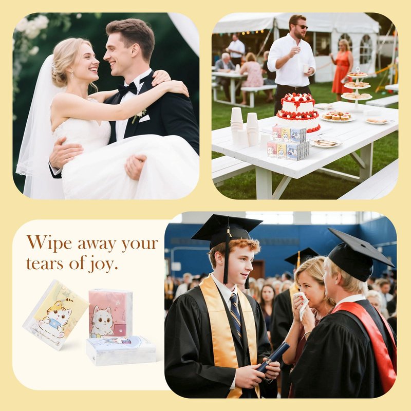 27 Packs Pocket Tissues, Small Travel Size Bulk Facial Paper Towel, Travel Essential, Purse Tissue, Individual Packet, Soft 3 Ply Portable Napkins with Cute Prints for Wedding Party (Dog&Bear&Rabbit)