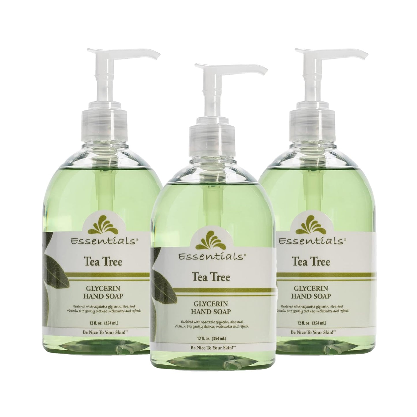 Glycerin Liquid Hand Soap with Aloe Vera - 12 oz, Pack of 3 | Moisturizing & Gentle