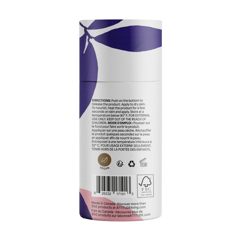 ATTITUDE Body Butter, Natural Origin, Deeply Nourishes & Retains Moisture, Shea & Cocoa Butters, EWG Verified, All skin types, Vegan, Sandalwood, 2.87 Fl Oz