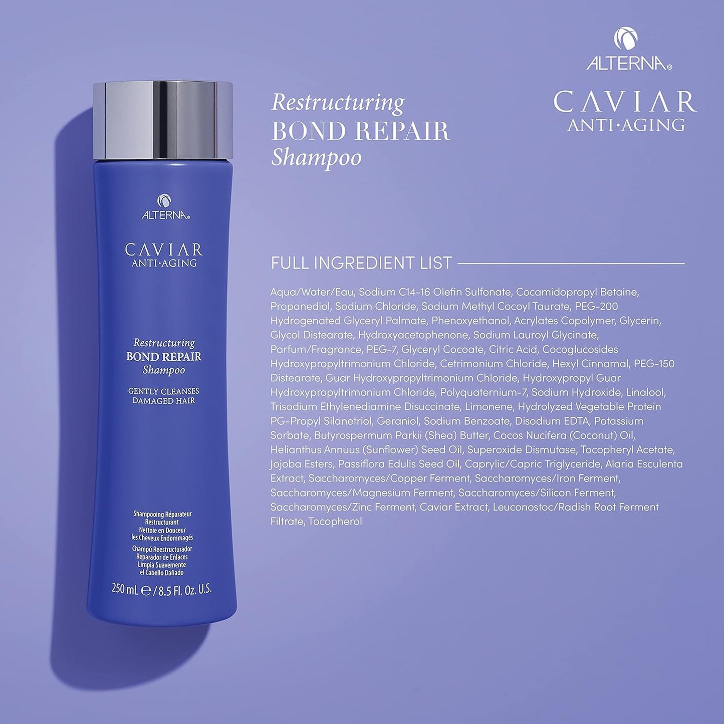 Caviar Anti-Aging Bond Repair Shampoo & Conditioner Set - 1.35 Fl Oz (2 Pack)
