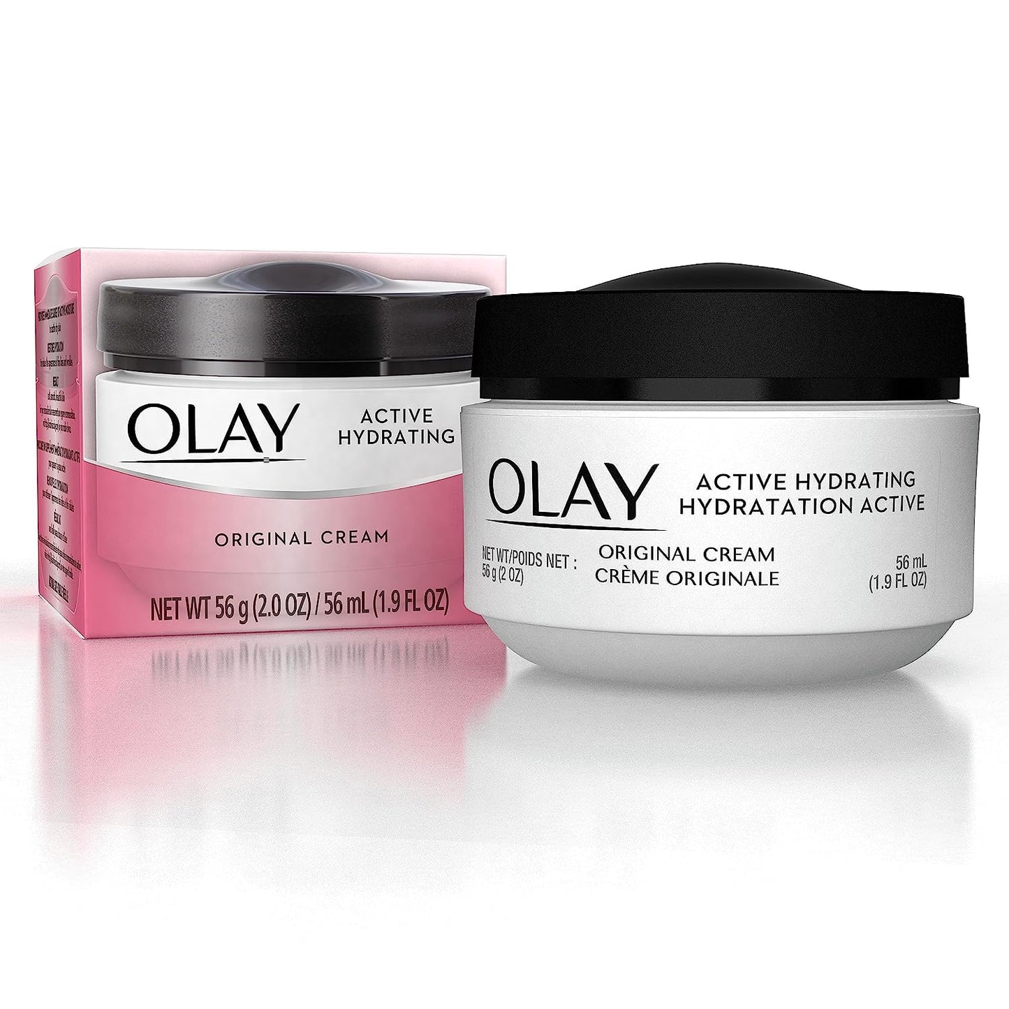 Olay Active Hydrating Cream Face Moisturizer, 2 Oz, Pack of 3