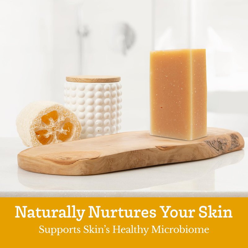 Southern Natural Goat Milk Soap Bar (Lemongrass 3 Pack) For Dry Sensitive Skin. Natural, Handmade Soap For Men, Women, Kids & Baby. Use On Face & Body