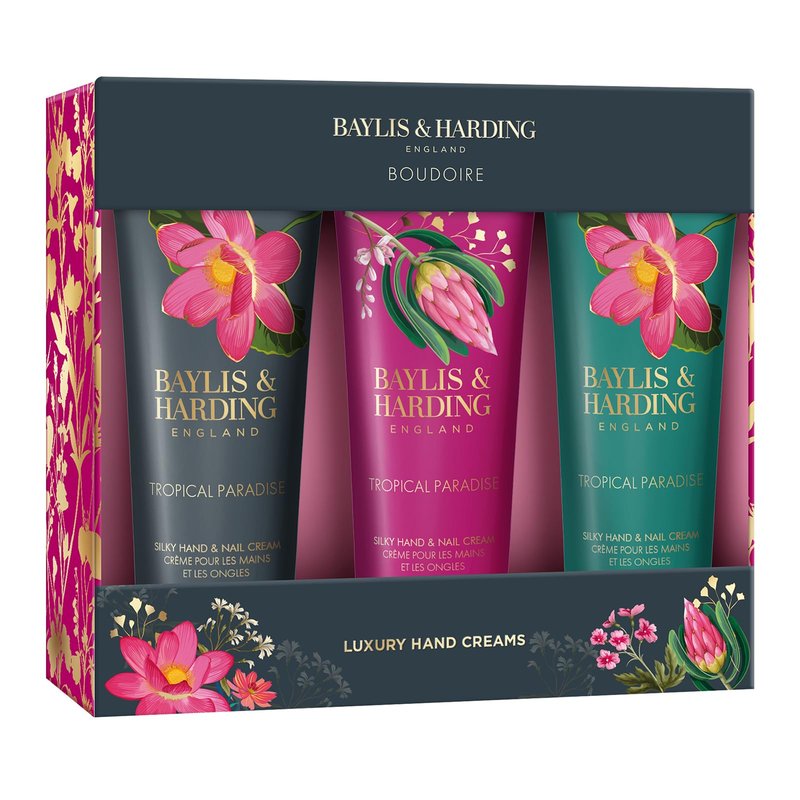 Baylis & Harding Boudoire Tropical Paradise Luxury Hand Care Gift Set For Women - Vegan Friendly