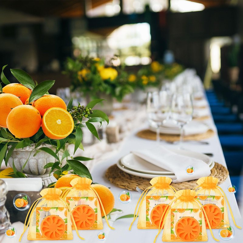 SiliFine 50 Sets Little Cutie Baby Shower Party Favor Orange Soap Gifts Bulk Orange Soaps with Card and Bag for Wedding Gifts Bridal Party Baby Shower Decorations Clementine Little Cutie Theme Favors