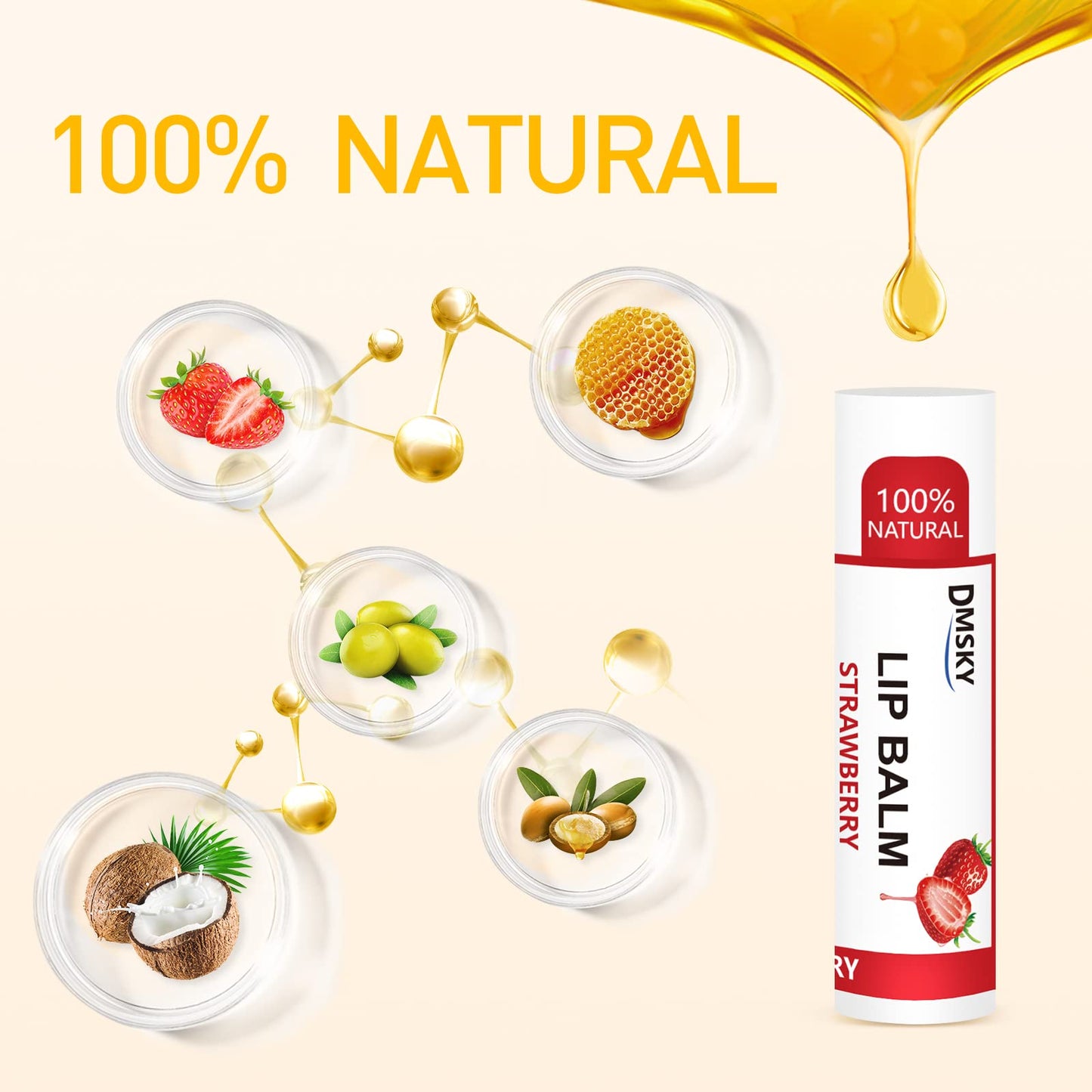 DMSKY 108 Pack Lip Balm, Natural Lip Balm Bulk with Vitamin E and Coconut Oil, Moisturizing Lip Balm for Chapped Lips, Bulk Lip Balm for Women-12 Flavors