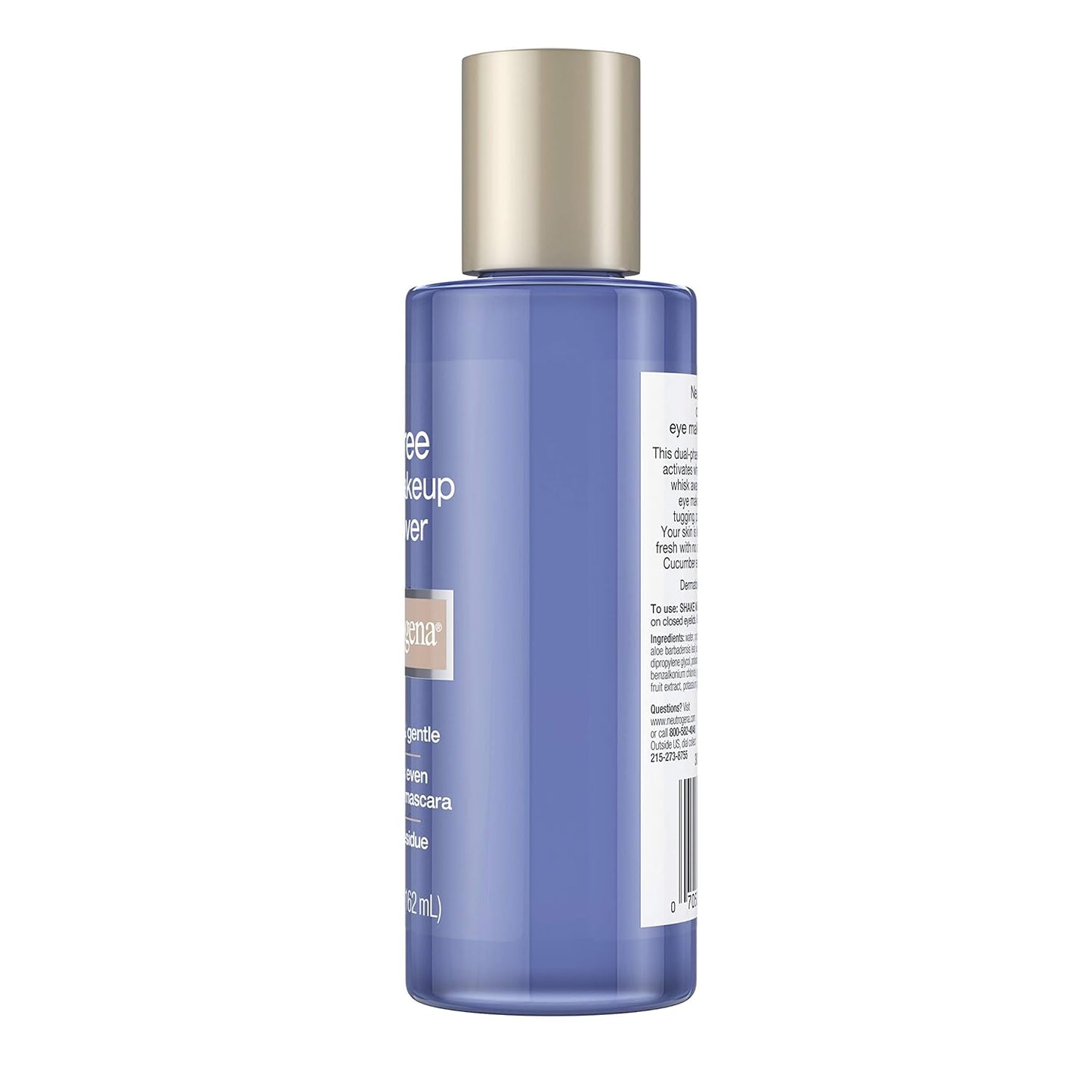 Neutrogena Oil-Free Liquid Eye Makeup Remover, Residue-Free, Non-Greasy, Gentle & Skin-Soothing Makeup Remover Solution with Aloe & Cucumber Extract for Waterproof Mascara, 5.5 fl. Oz (Pack of 4)