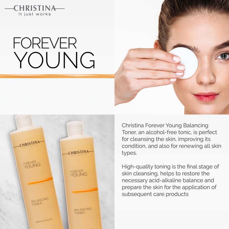 Christina - Forever Young - Balancing Toner for Oily and Combination Skin, pH 3,2-3,7 (300ml)