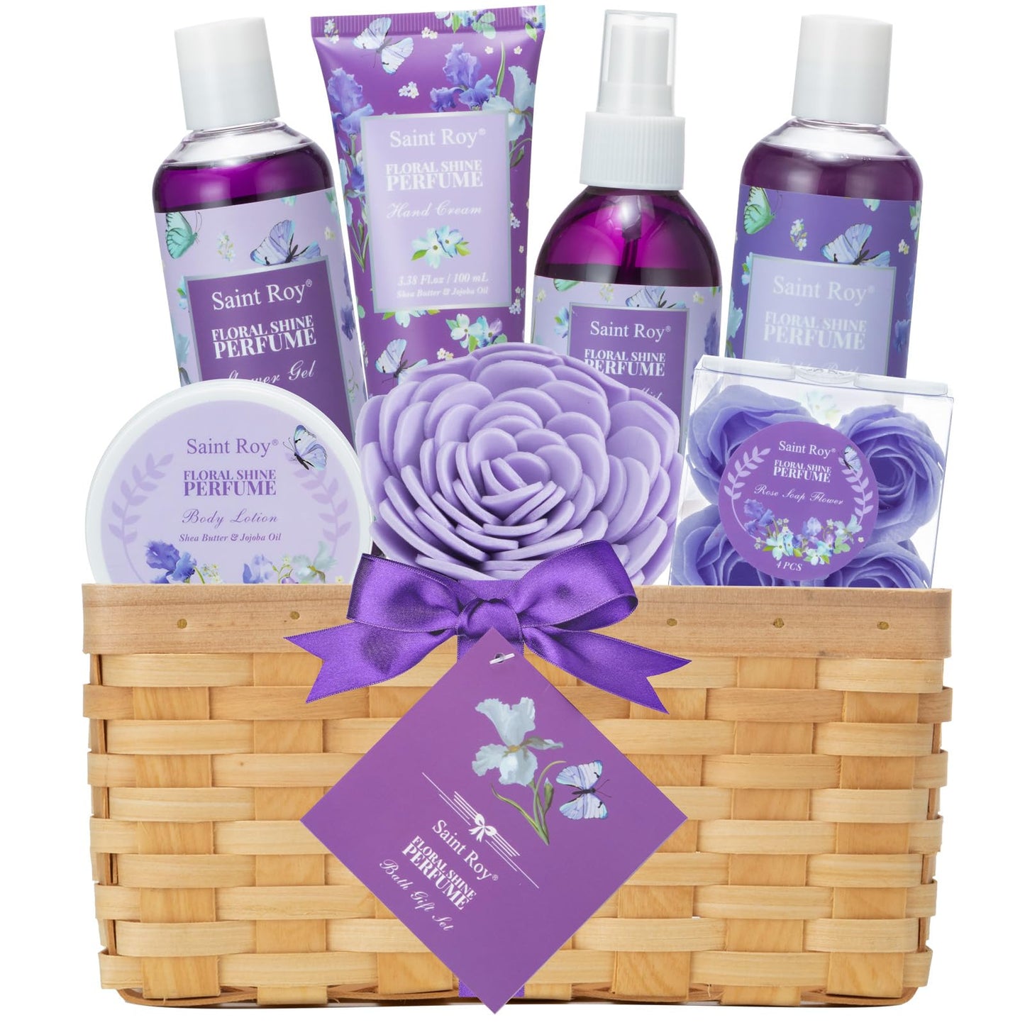 Spa Gift Basket Gifts for Mom, Bath Gift Set for Women Birthday Bath Spa