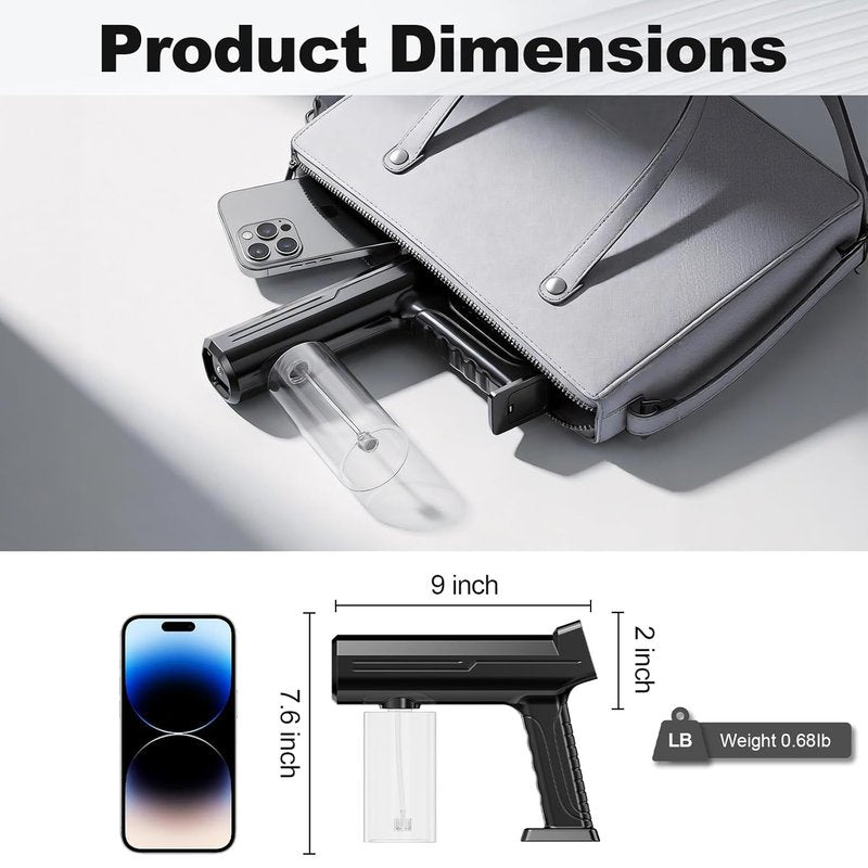Spray Tan Machine - Cordless Portable Spray Tan Gun with One-Touch Operation | Long Battery Life for Home & Travel