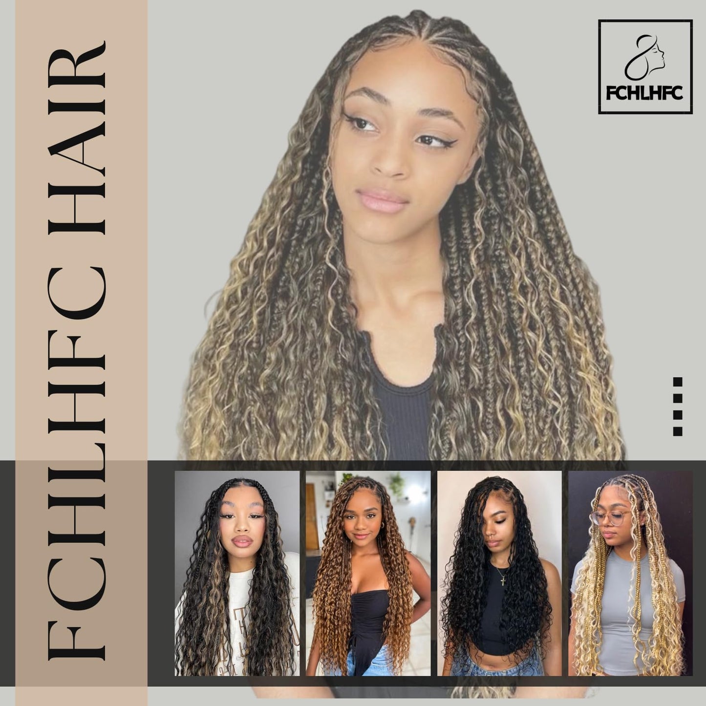 Deep Wave Bulk Hair For Braiding Hair 24inch 160g No Weft Wet And Wavy Quality Synthetic Hair Braiding Extensions For Boho Braids(2 Bundles/Pack 27#)