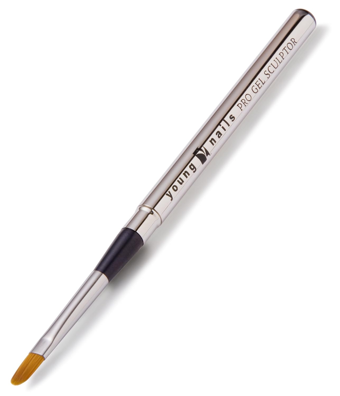 Young Nails Master Gel Sculptor - Standard Size Oval Brush for Gel Application & Precision, French Tips, Natural Hair Bristles, Nail Brushes for Acrylic Application, Nail Art and Gel Nails